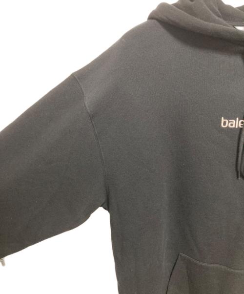 BALENCIAGA（バレンシアガ）BALENCIAGA (バレンシアガ) スポンサーロゴプルオーバーフーディー ブラック サイズ:Sの古着・服飾アイテム