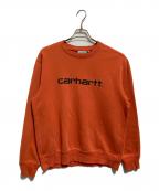 CarHarttカーハート）の古着「クルーネックスウェット」｜オレンジ