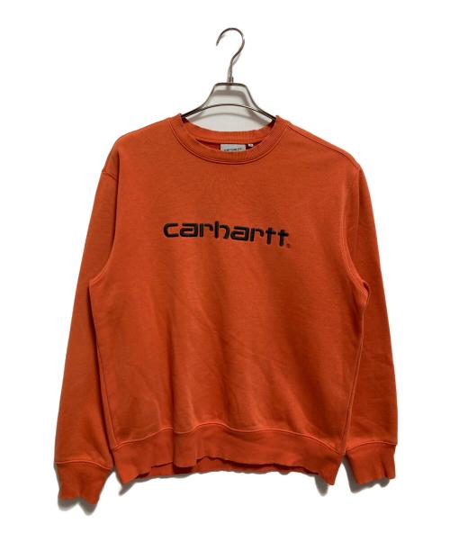 CarHartt（カーハート）CarHartt (カーハート) クルーネックスウェット オレンジ サイズ:Mの古着・服飾アイテム