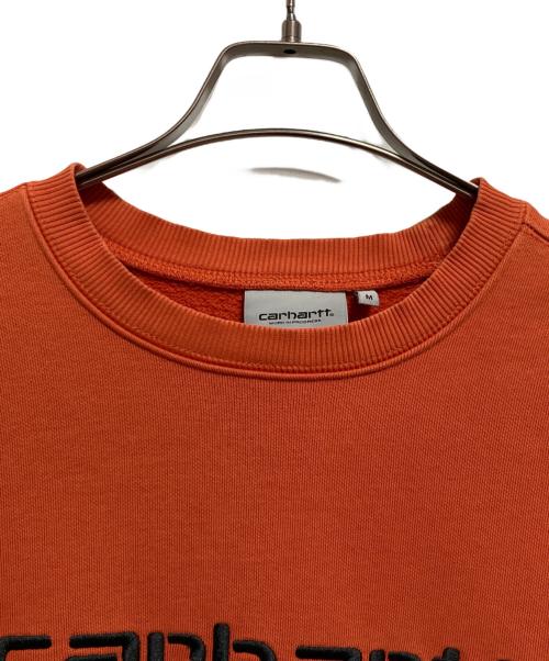 CarHartt（カーハート）CarHartt (カーハート) クルーネックスウェット オレンジ サイズ:Mの古着・服飾アイテム