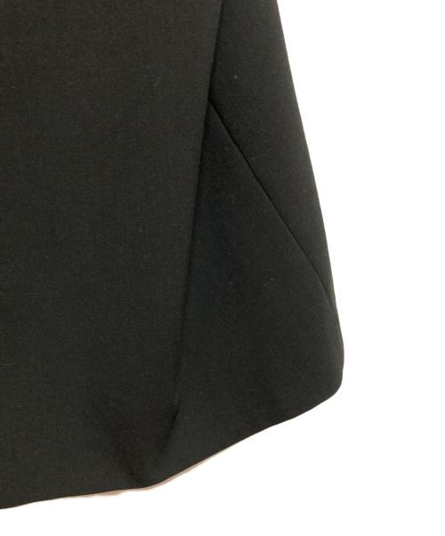 ENFOLD（エンフォルド）ENFOLD (エンフォルド) スポンジ ダブル クロス エプロン ワンピース ブラック サイズ:38の古着・服飾アイテム