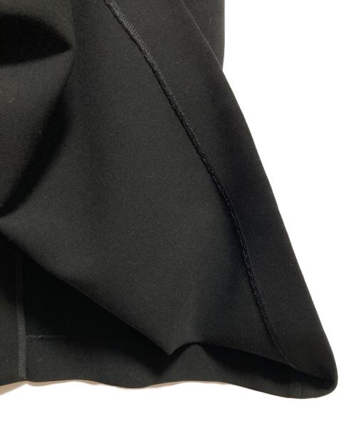 ENFOLD（エンフォルド）ENFOLD (エンフォルド) スポンジ ダブル クロス エプロン ワンピース ブラック サイズ:38の古着・服飾アイテム
