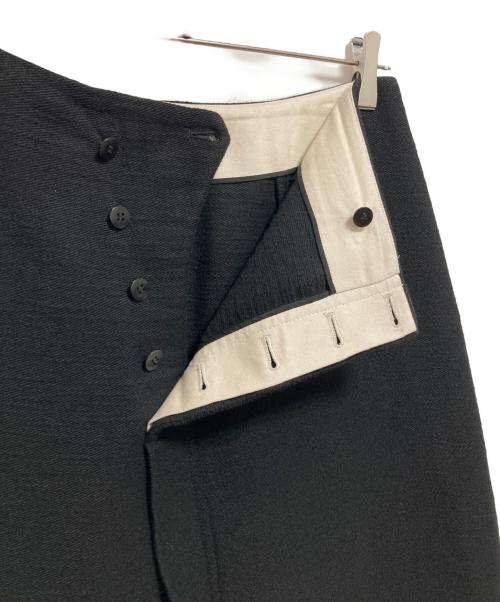 BLAMINK（ブラミンク）BLAMINK (ブラミンク) ラップスカート ブラック サイズ:38の古着・服飾アイテム
