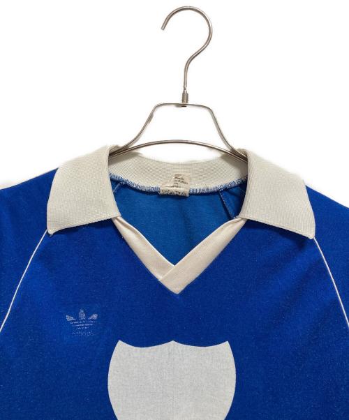 adidas（アディダス）adidas (アディダス) 70-80’ｓゲームシャツ ブルー サイズ:Mの古着・服飾アイテム