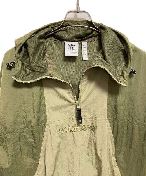 adidas（アディダス）adidas (アディダス) アノラックパーカー カーキの古着・服飾アイテム