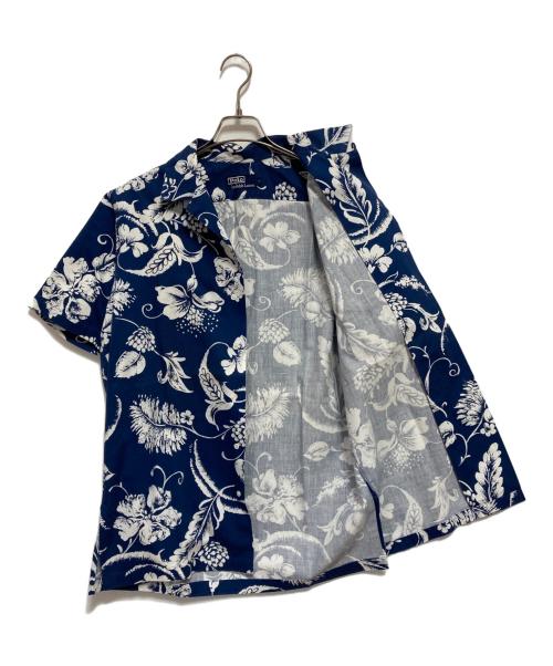 POLO RALPH LAUREN（ポロ・ラルフローレン）POLO RALPH LAUREN (ポロ・ラルフローレン) 90’ｓアロハシャツ ネイビー サイズ:Lの古着・服飾アイテム