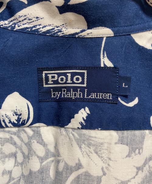 POLO RALPH LAUREN（ポロ・ラルフローレン）POLO RALPH LAUREN (ポロ・ラルフローレン) 90’ｓアロハシャツ ネイビー サイズ:Lの古着・服飾アイテム