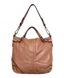 COACH（コーチ）の古着「パンチングシグネチャー2WAYバッグ」｜ピンク
