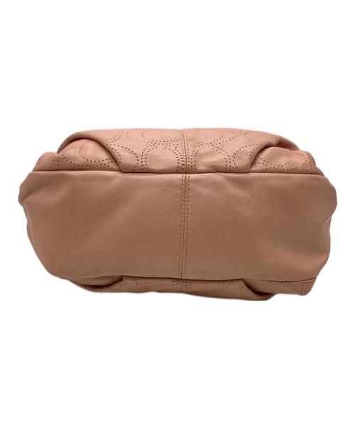 COACH（コーチ）COACH (コーチ) パンチングシグネチャー2WAYバッグ ピンクの古着・服飾アイテム