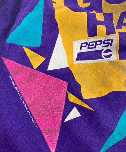 Hanes（ヘインズ）Hanes (ヘインズ) プリントTシャツ パープル サイズ:Mの古着・服飾アイテム