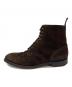 Crockett & Jones (クロケット＆ジョーンズ) PAUL SMITH (ポールスミス) 別注スウェードカントリーブーツ ブラウン サイズ:8 1/2E：20000円