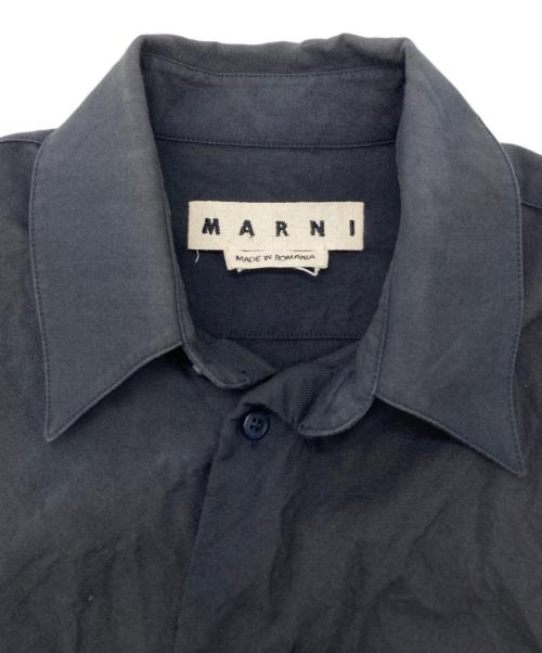 MARNI（マルニ）MARNI (マルニ) トロピカルウールシャツ ブラック サイズ:46の古着・服飾アイテム