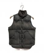 RockyMountainFeatherBed×BEAMSロッキーマウンテンフェザーベッド×ビームス）の古着「別注デニムダウンベスト」｜ブラック