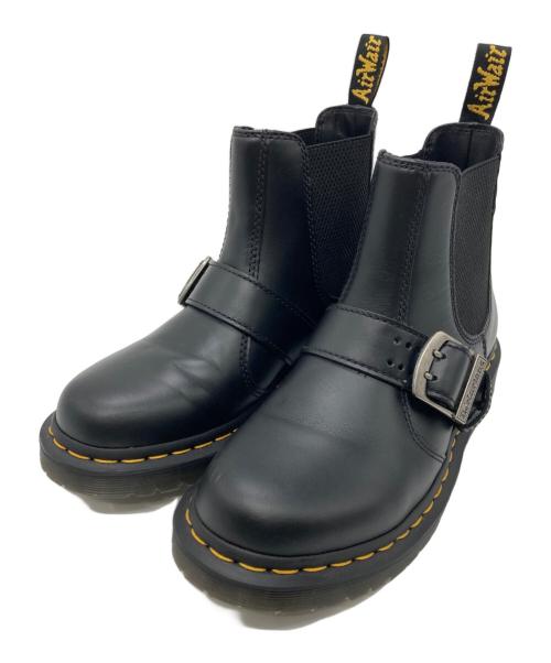 Dr.Martens（ドクターマーチン）Dr.Martens (ドクターマーチン) 2976 BUCKLE PULL UP CHELSEA BOOTS ブラック サイズ:UK5の古着・服飾アイテム