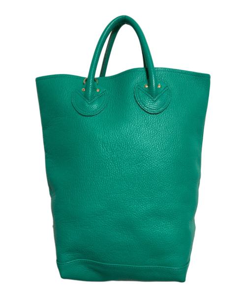 YOUNG & OLSEN The DRYGOODS STORE（ヤングアンドオルセン ザ ドライグッズストア）YOUNG & OLSEN The DRYGOODS STORE (ヤングアンドオルセン ザ ドライグッズストア) EMBOSSED LEATHER HAVERSACK グリーンの古着・服飾アイテム