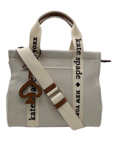 Kate Spade（ケイトスペード）Kate Spade (ケイトスペード) プレンティ キャンバス スモール トート ベージュの古着・服飾アイテム