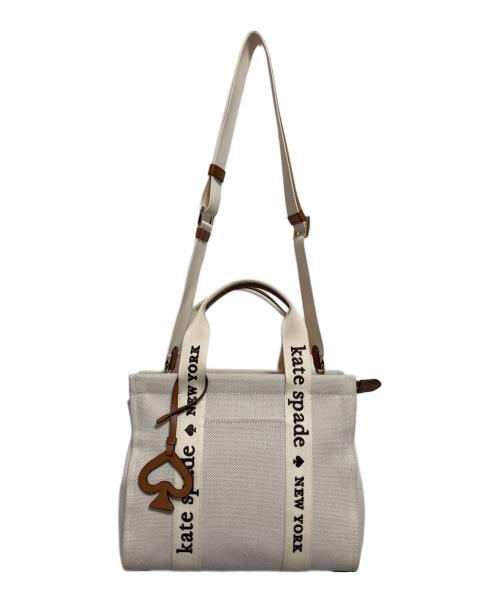 Kate Spade（ケイトスペード）Kate Spade (ケイトスペード) プレンティ キャンバス スモール トート ベージュの古着・服飾アイテム