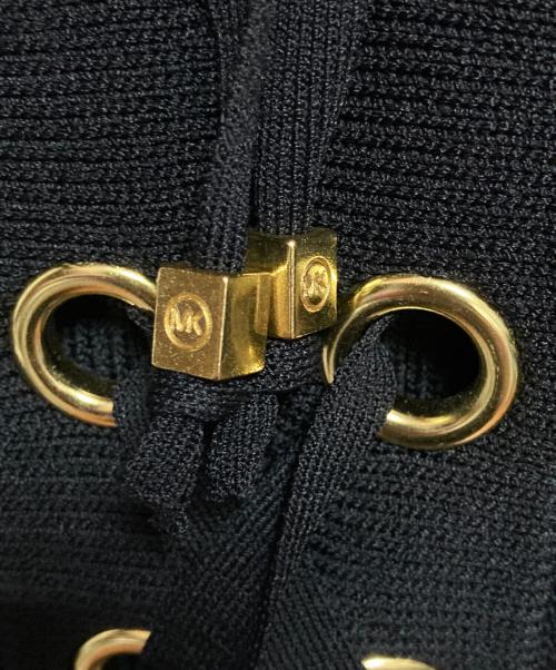 MICHAEL KORS（マイケルコース）MICHAEL KORS (マイケルコース) リブニットワンピース ブラック サイズ:L 未使用品の古着・服飾アイテム
