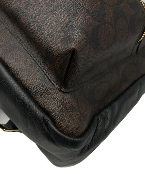 COACH（コーチ）COACH (コーチ) チャーリーリュック ブラウン×ブラックの古着・服飾アイテム