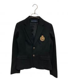 RALPH LAUREN（ラルフローレン）の古着「エンブレムブレザー」｜ブラック