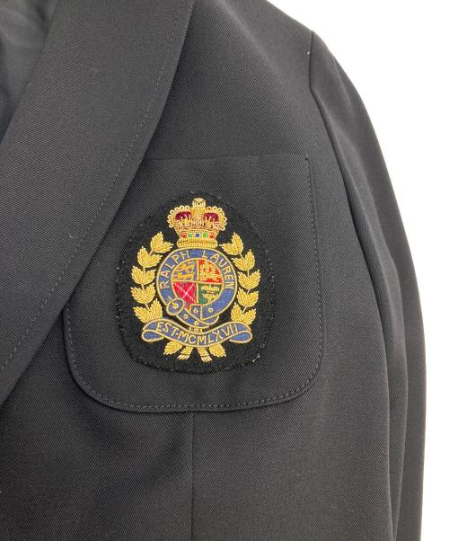 RALPH LAUREN（ラルフローレン）RALPH LAUREN (ラルフローレン) エンブレムブレザー ブラック サイズ:9の古着・服飾アイテム