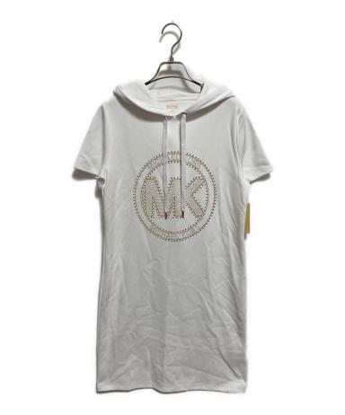 マイケルコース　白　黒　パーカーワンピ　半袖 中古・古着通販】MICHAEL KORS (マイケル・コース) パーカーワンピース
