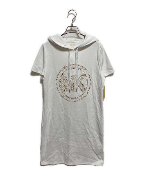 MICHAEL KORS（マイケル・コース）MICHAEL KORS (マイケル・コース) パーカーワンピース ホワイト サイズ:S 未使用品の古着・服飾アイテム