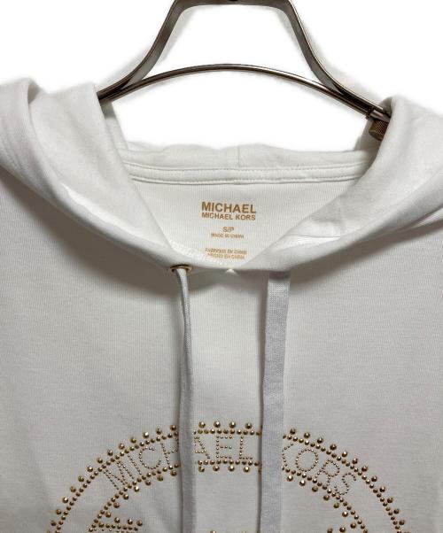 MICHAEL KORS（マイケル・コース）MICHAEL KORS (マイケル・コース) パーカーワンピース ホワイト サイズ:S 未使用品の古着・服飾アイテム