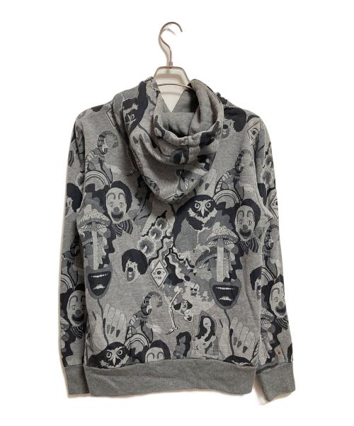 PAUL SMITH（ポールスミス）Paul Smith (ポールスミス) 総柄パーカー グレー サイズ:Mの古着・服飾アイテム