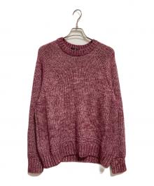 LANVIN COLLECTION（ランバンコレクション）の古着「アルパカ混ニット」｜レッド