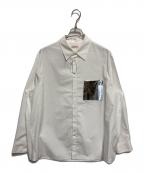 VALENTINOヴァレンティノ）の古着「シルバーポケットシャツ」｜ホワイト