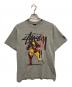 stussy（ステューシー）の古着「プリントTシャツ」｜グレー