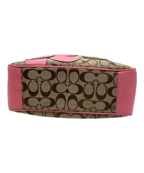 COACH（コーチ）COACH (コーチ) トートバッグ ベージュ×ピンクの古着・服飾アイテム