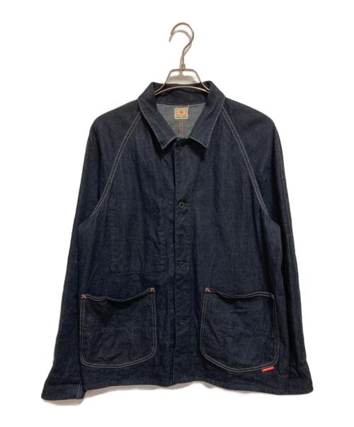 内田縫製（ウチダホウセイ）内田縫製 (ウチダホウセイ) デニムカバーオール インディゴ サイズ:Lの古着・服飾アイテム