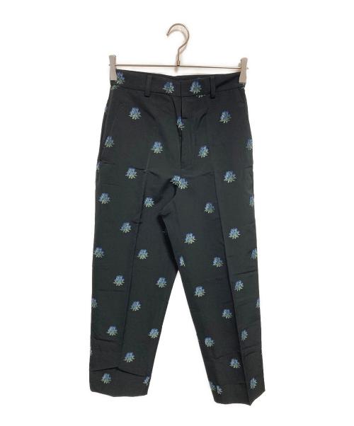 LOEFF（ロエフ）LOEFF (ロエフ) アザミ ジャカード クロップドパンツ ブラック 未使用品の古着・服飾アイテム