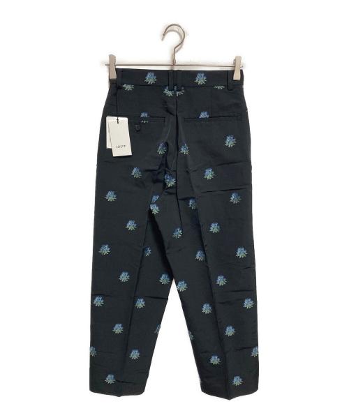 LOEFF（ロエフ）LOEFF (ロエフ) アザミ ジャカード クロップドパンツ ブラック 未使用品の古着・服飾アイテム