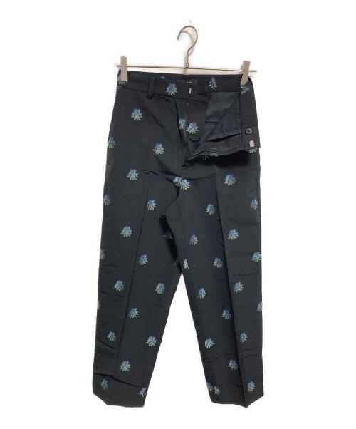 LOEFF（ロエフ）LOEFF (ロエフ) アザミ ジャカード クロップドパンツ ブラック 未使用品の古着・服飾アイテム
