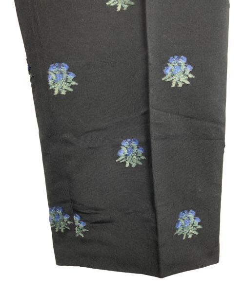 LOEFF（ロエフ）LOEFF (ロエフ) アザミ ジャカード クロップドパンツ ブラック 未使用品の古着・服飾アイテム