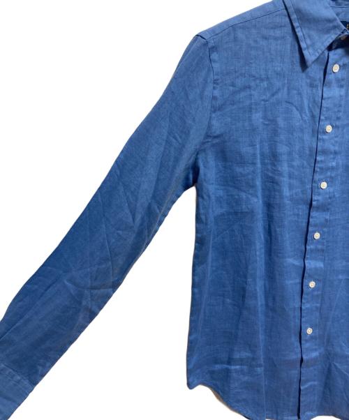 POLO RALPH LAUREN（ポロ・ラルフローレン）POLO RALPH LAUREN (ポロ・ラルフローレン) リラックスド フィット リネン シャツ ブルー サイズ:XXS 未使用品の古着・服飾アイテム