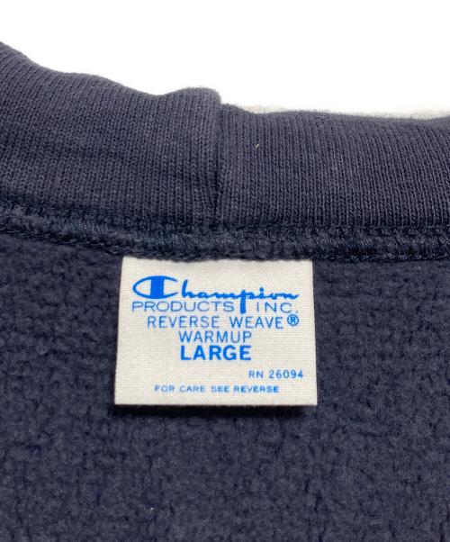 Champion REVERSE WEAVE（チャンピオン リバース ウィーブ）Champion REVERSE WEAVE (チャンピオン リバース ウィーブ) ジップパーカー ネイビー サイズ:Lの古着・服飾アイテム