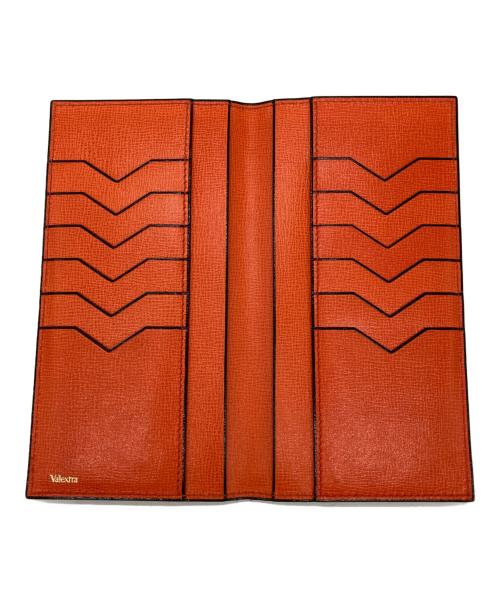 Valextra（ヴァレクストラ）Valextra (ヴァレクストラ) 長財布 オレンジの古着・服飾アイテム