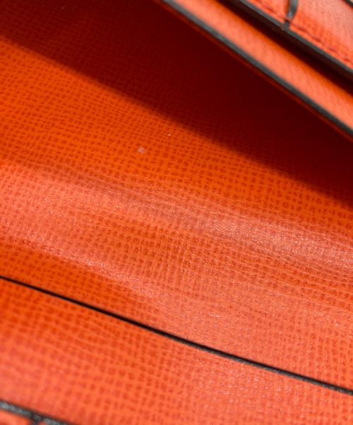 Valextra（ヴァレクストラ）Valextra (ヴァレクストラ) 長財布 オレンジの古着・服飾アイテム