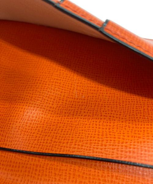 Valextra（ヴァレクストラ）Valextra (ヴァレクストラ) 長財布 オレンジの古着・服飾アイテム