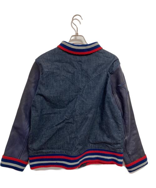 LEVI'S（リーバイス）LEVI'S (リーバイス) デニムレザー切替スタジャン インディゴ サイズ:Lの古着・服飾アイテム