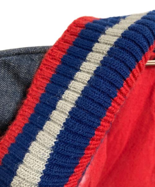 LEVI'S（リーバイス）LEVI'S (リーバイス) デニムレザー切替スタジャン インディゴ サイズ:Lの古着・服飾アイテム