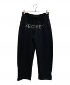 SECRETセイクリッド）の古着「スウェットパンツ」｜ブラック