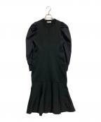 CELFORDセルフォード）の古着「バックリボンマーメイドニットワンピース」｜ブラック