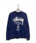 stussy（ステューシー）の古着「WORLD TOUR スウエット」｜ネイビー