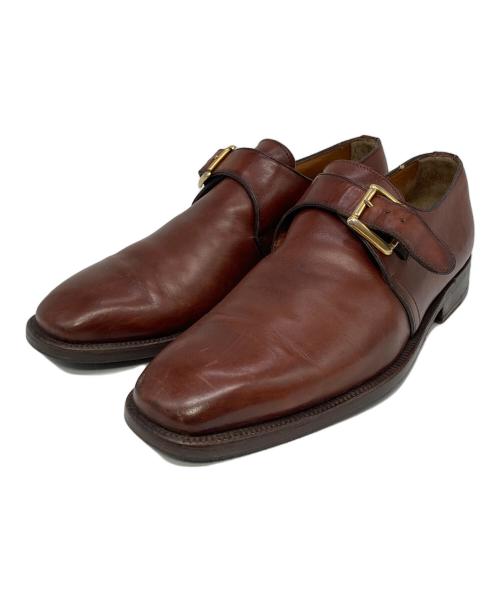 Pollini（ポリーニ）Pollini (ポリーニ) モンクストラップシューズ ブラウン サイズ:7 1/2の古着・服飾アイテム