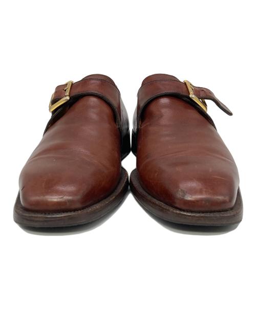Pollini（ポリーニ）Pollini (ポリーニ) モンクストラップシューズ ブラウン サイズ:7 1/2の古着・服飾アイテム